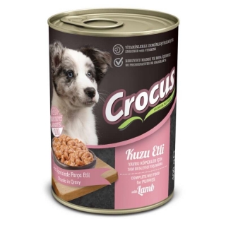 Crocus Kuzu Etli Sos İçinde Parça Etli Yavru 400 gr Köpek Maması