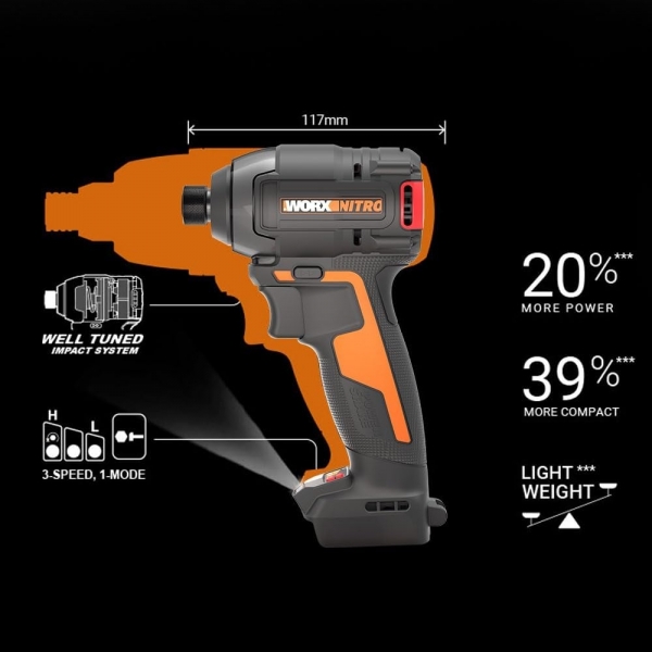Worx WX265.9 Solo Akülü Vidalama (Aküsüz)