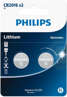 Philips Minicells CR2016P2/01B 2'li Düğme Pil