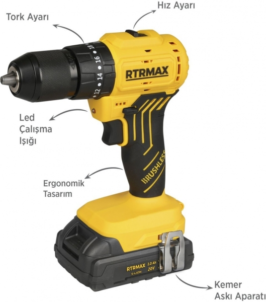 Rtrmax RTS5012 Akülü Matkap