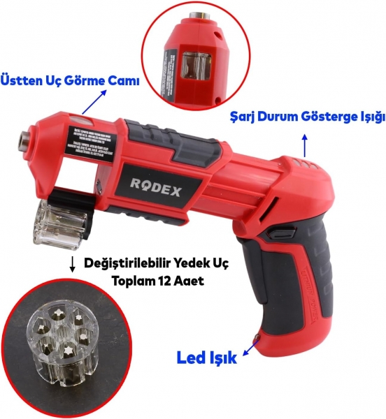 Rodex RDX331 Akülü Vidalama