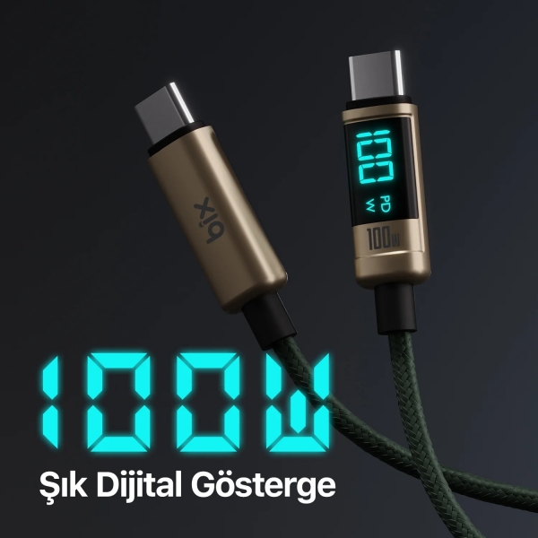 Bix BX09CC 100W Şarj Kablosu