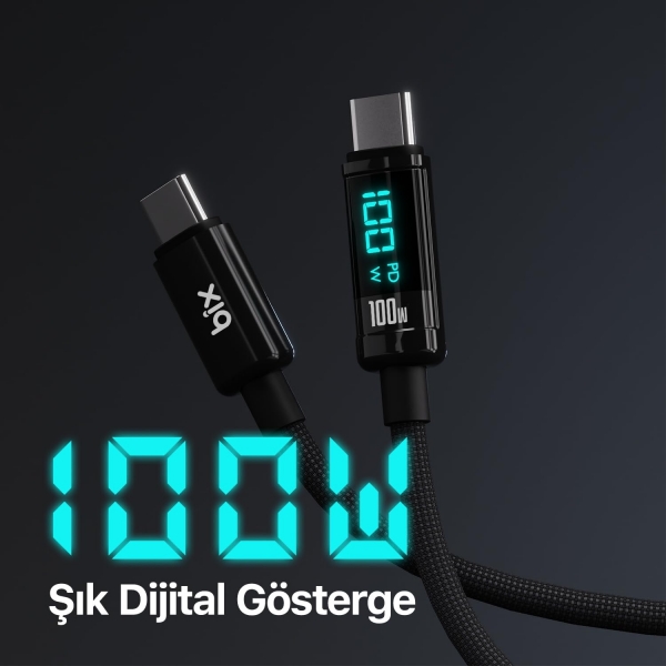 Bix BX09CC 100W Şarj Kablosu