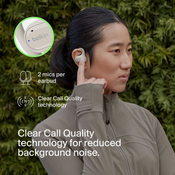 Belkin SoundForm ClearFit Open-Ear Tam Kablosuz Kulaklık