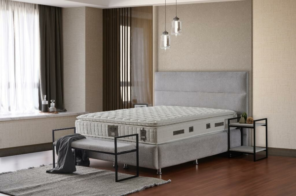 Mobilya Dükkanım Hilton 100x200 Baza+Başlık+Yatak Seti
