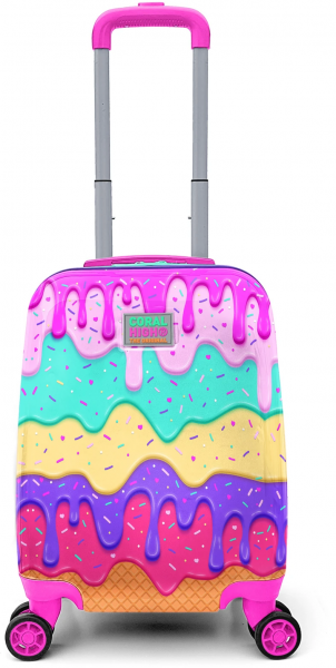 Coral High 16703 Dondurma Desenli Çocuk Valizi
