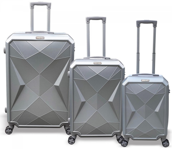 Coral High 16615 Diamond ABS 3'lü Valiz Seti