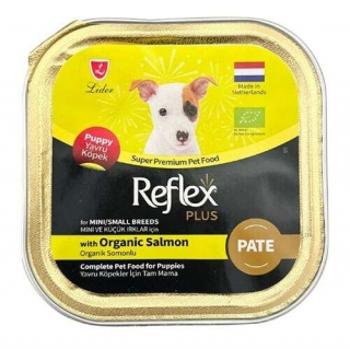 Reflex Plus Puppy Pate Organik Somonlu Küçük Irk Yavru 85 gr Köpek Maması