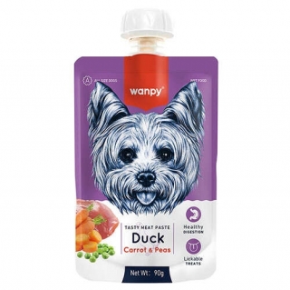 Wanpy Taze Ördekli Etli ve Havuçlu 90 gr Köpek Maması