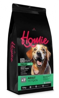 Homie Pro24 Düşük Tahıllı +7 Yaş Üstü Yetişkin 12 kg Köpek Maması