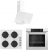 Ferre Beyaz Cam Ankastre Set CS206 + XE61CB + D087