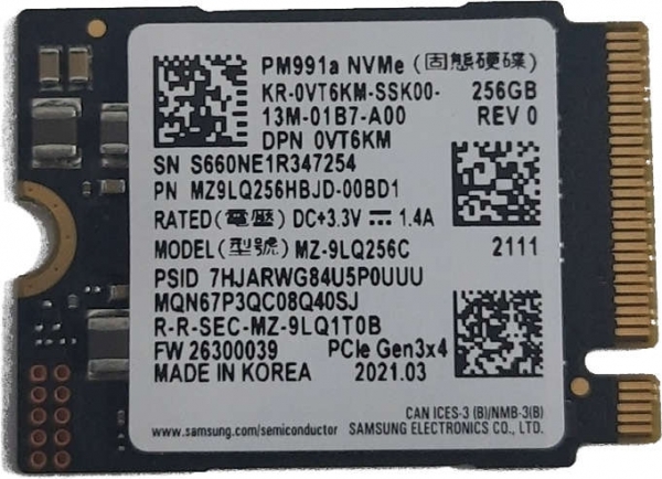 Samsung MZ-9LQ256C SSD