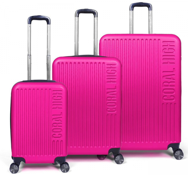 Coral High 16415 ABS 3'lü Valiz Seti
