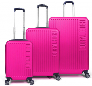 Coral High 16415 ABS 3'lü Valiz Seti