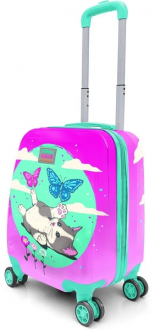 Coral High 16709 Kedi Desenli Çocuk Valizi