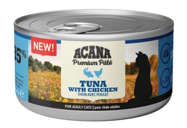 Acana Tuna Pate Tuna Balıklı ve Tavuklu 85 gr Kedi Maması