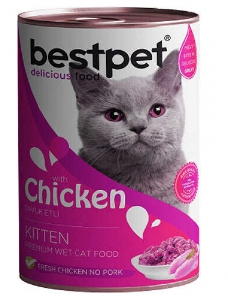 Bestpet Gravy Parça Tavuk Etli Yavru 400 gr Kedi Maması