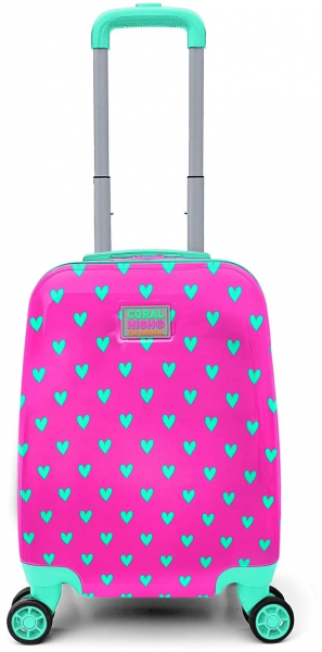 Coral High 16715 Kalp Desenli Çocuk Valizi