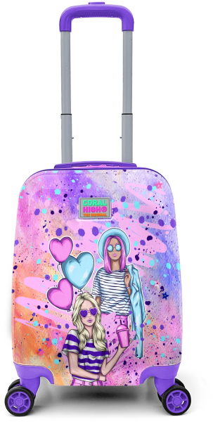 Coral High 16773 Fashion Girl Desenli Çocuk Valizi