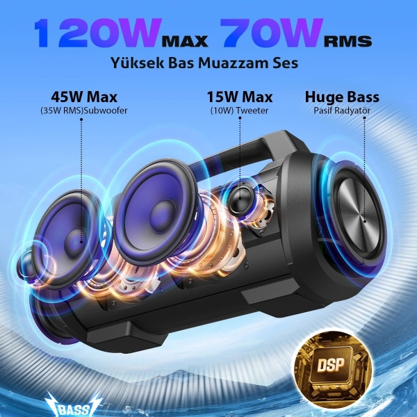 W-King D10 Bluetooth Hoparlör