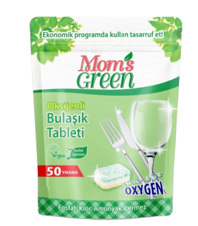 Mom's Green Tablet Bulaşık Makinesi Deterjanı 50 Adet