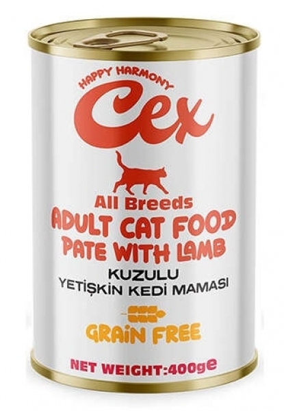 Cex Kuzulu Yetişkin Tahılsız 415 gr Kedi Maması