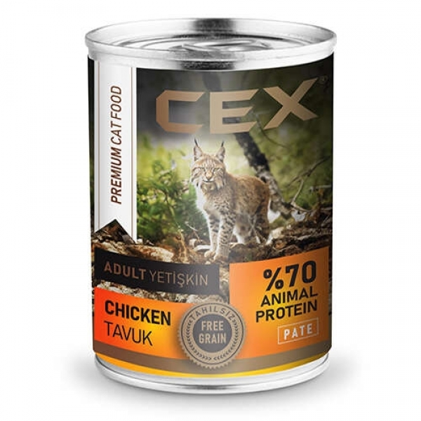 Cex Tavuklu Yetişkin Tahılsız 415 gr Kedi Maması