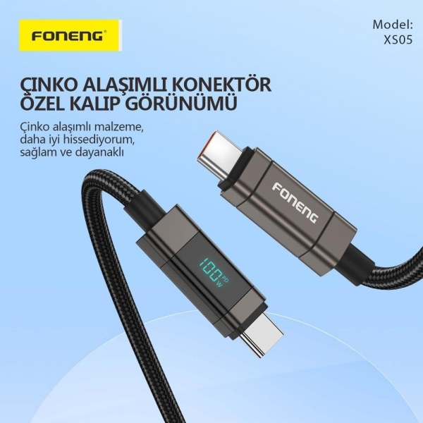 Foneng XS05 100W Şarj Kablosu