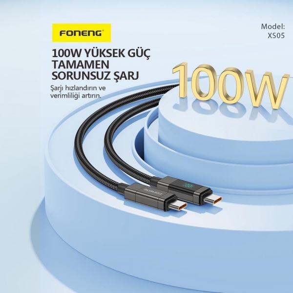 Foneng XS05 100W Şarj Kablosu