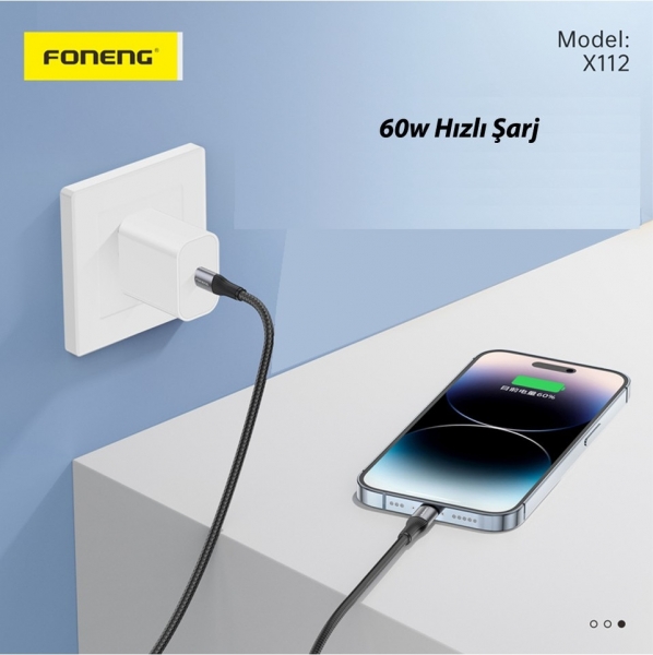 Foneng X112 60W Şarj Kablosu