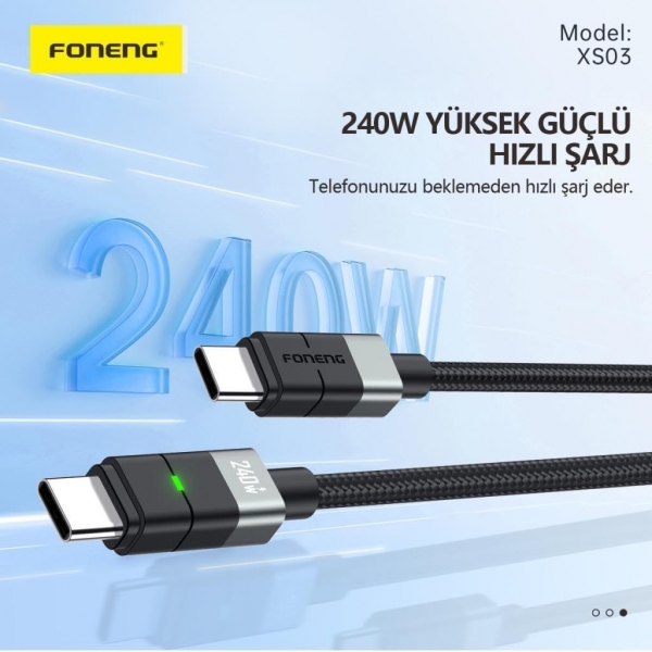 Foneng XS03 240W Şarj Kablosu