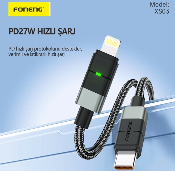 Foneng XS03 27W Şarj Kablosu