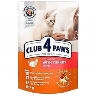 Club4Paws Pouch Hindi Etli Yavru 80 gr Kedi Maması