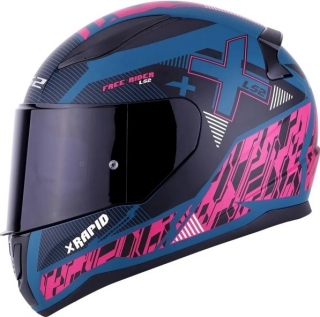 LS2 Rapid 2 Xtreet Mat Mavi-Mor
