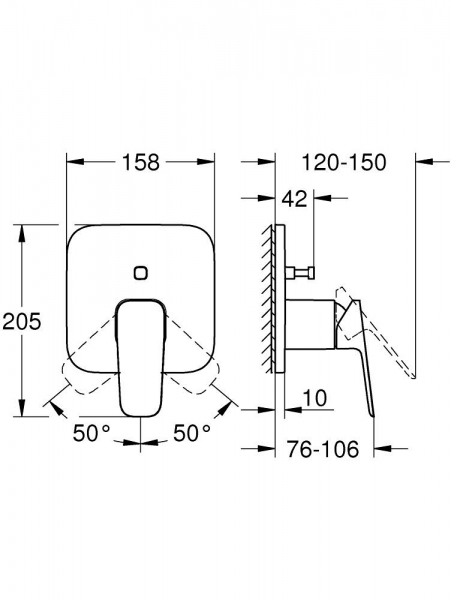 Grohe Cubeo 1017782430 Duş Bataryası