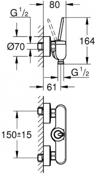 Grohe Eurodisc Joy 23430000 Duş Bataryası