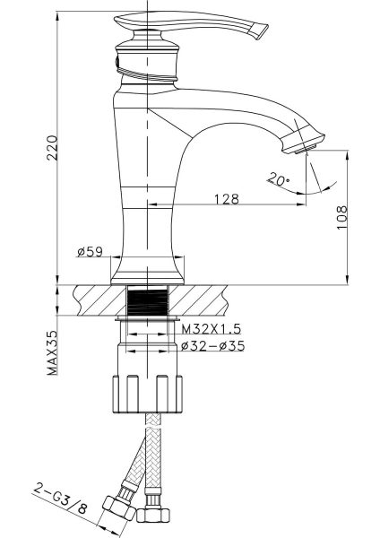 Fontana FM-1112 Lavabo Bataryası