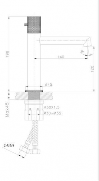 Fontana FM-2219 Lavabo Bataryası