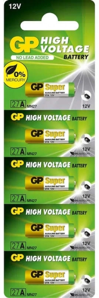 GP High Voltage Battery 27A 5'li Özel Pil