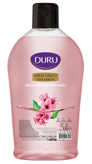Duru Organik Zeytinyağlı Kiraz Çiçeği Sıvı Sabun 1.5 lt