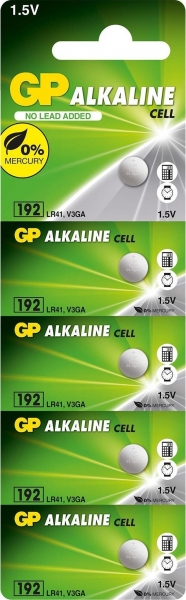 GP 192 LR41 5'li Düğme Pil