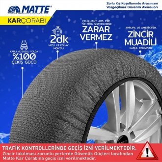 Matte Extra-Pro 225/55 R17 Kar Çorabı