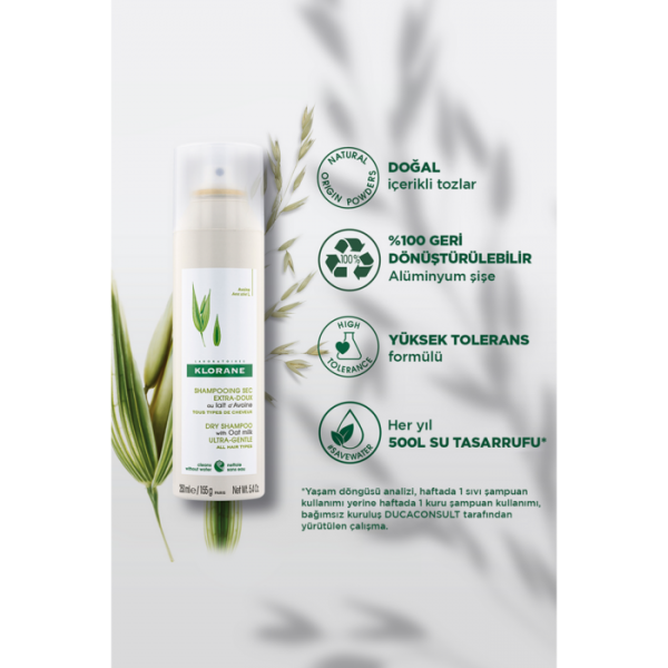 Klorane Yulaf Sütlü 150 ml Kuru Şampuan