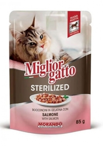 Miglior Gatto Pouch Sterilised Somonlu 85 gr Kedi Maması