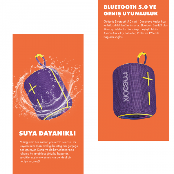 Moodix KI23KSV6 Bluetooth Hoparlör