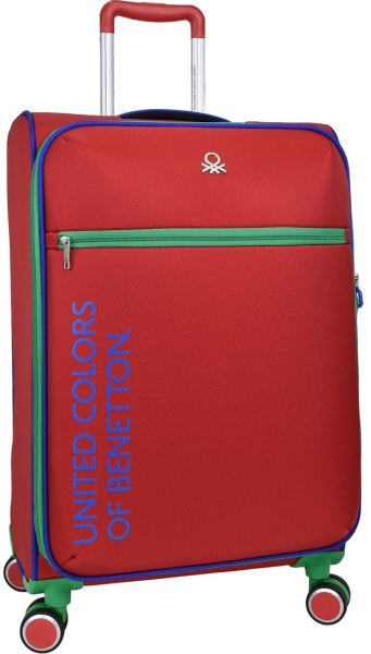 United Colors Of Benetton BNT2100 Ultra Light Hafif Lüx Kumaş Büyük Boy Valiz