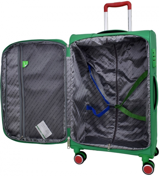 United Colors Of Benetton BNT2100 Ultra Light Hafif Kumaş 3'lü Valiz Seti