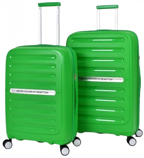 United Colors Of Benetton BNT1000 Polipropilen Büyük ve Orta Boy 2'Li Valiz Seti