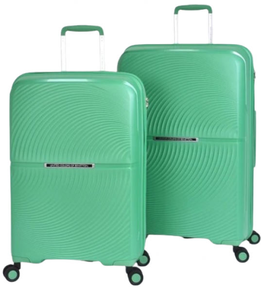 United Colors Of Benetton BNT2000 Polipropilen Büyük ve Orta Boy 2'li Valiz Seti