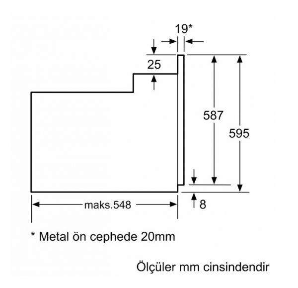 Bosch HBF011BV1T Ankastre Fırın
